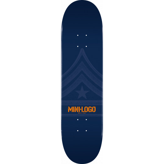 Mini Logo Quartermaster Skateboard Deck 126 Navy - 7.625 x 31.625
