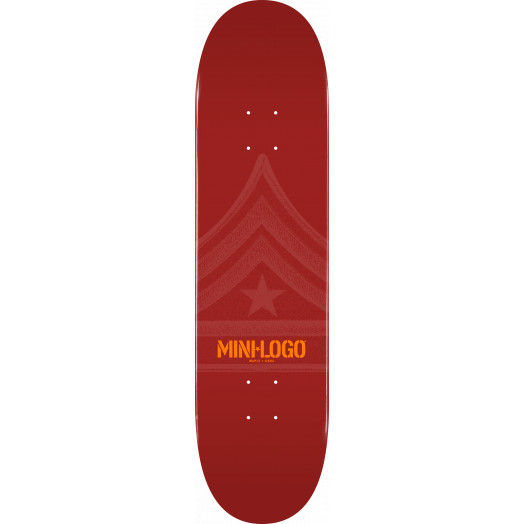 Mini Logo Quartermaster Skateboard Deck 126 Maroon - 7.625 x 31.625
