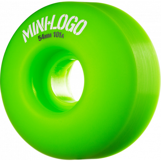 Mini Logo Wheel C-cut 54mm 101A Green 4pk - Mini Logo Skateboards