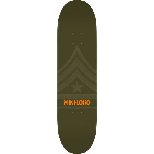 Mini Logo Quartermaster Skateboard Deck 124 Green - 7.5 x 31.375