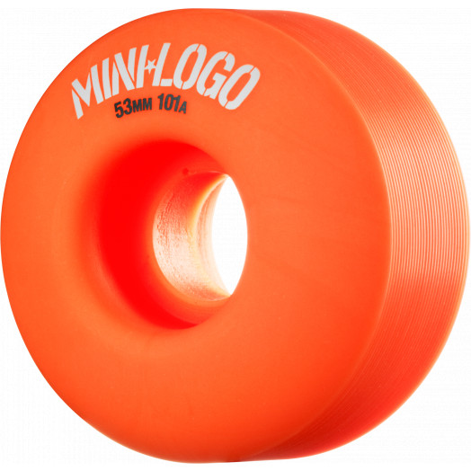 Mini Logo Wheel C-cut 53mm 101A Orange 4pk