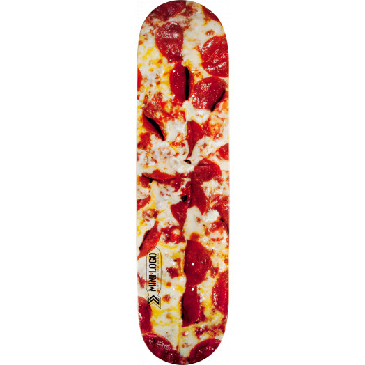 Mini Logo Small Bomb Skateboard Deck 188 Pizza - 7.88 x 31.67