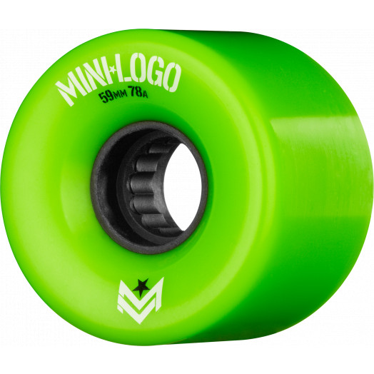 Logo A.W.O.L. Skateboard Wheels A-cut Green 59mm 4pk - Skateboards