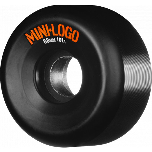 Mini Logo Skateboard Wheels 58mm 101a 4pk Black