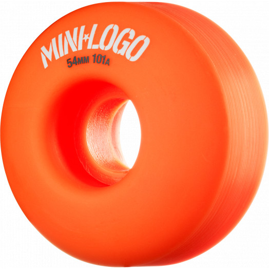 Mini Logo Wheel C-cut 54mm 101A Orange 4pk