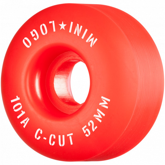 Vermelden verantwoordelijkheid Thespian Mini Logo Skateboard Wheels C-cut "2" 52mm 101A Red 4pk - Mini Logo  Skateboards