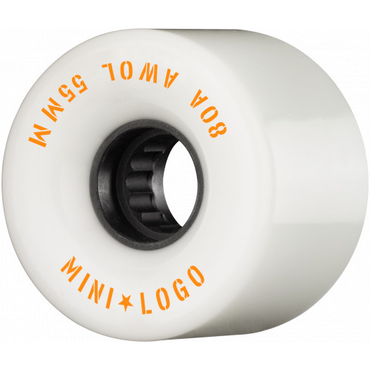 Mini Logo AWOL Skateboard Wheels 55mm 80A White 4pk