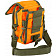 Mini logo Shoulder Bag Bright Orange 7" x 5"