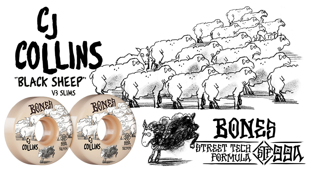 BONES WHEELS - CJ Collins 'Black Sheep'