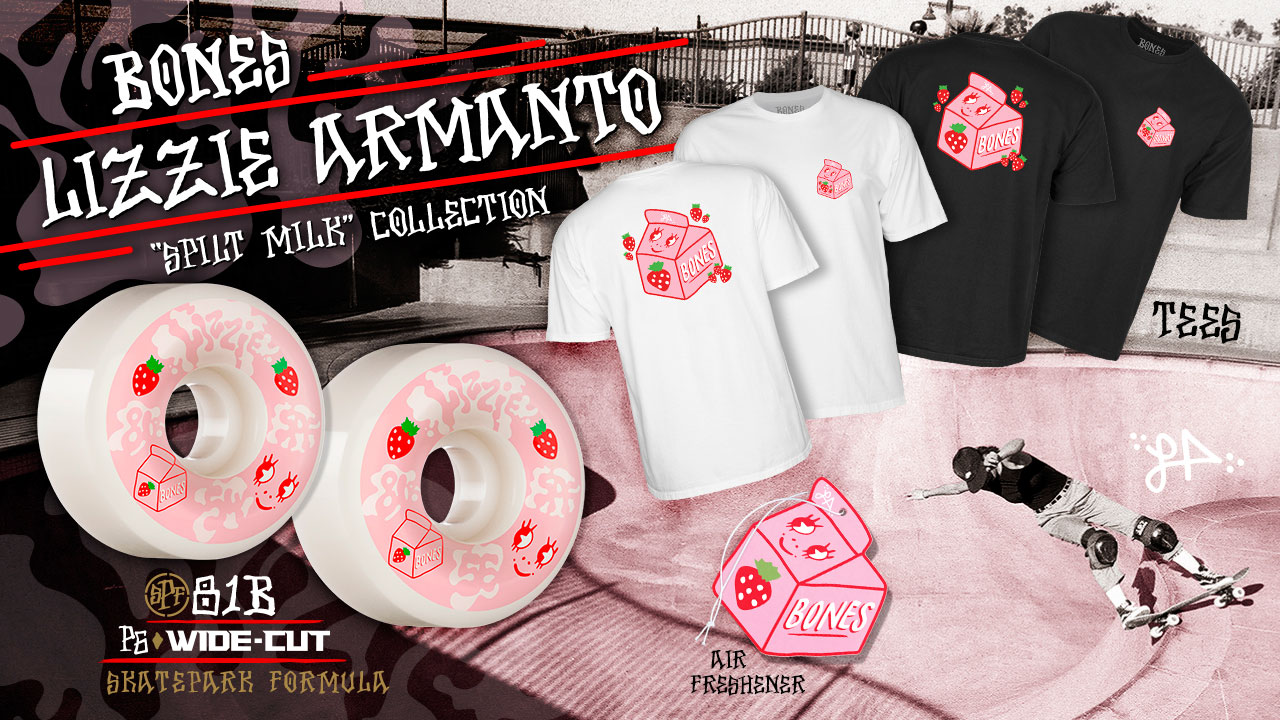 BONES WHEELS - Lizzie Armanto 'Spilt Milk' Collection