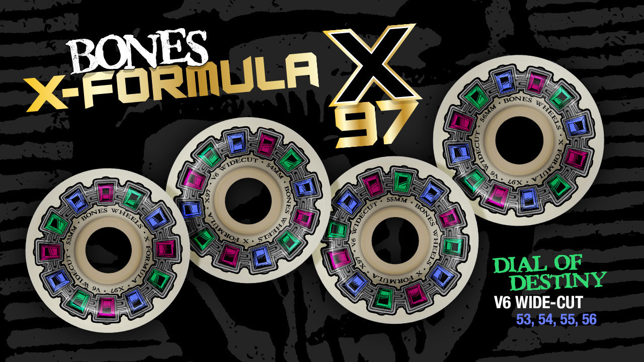Bones X-Formula 'Dial of Destiny' Skateboard Wheels