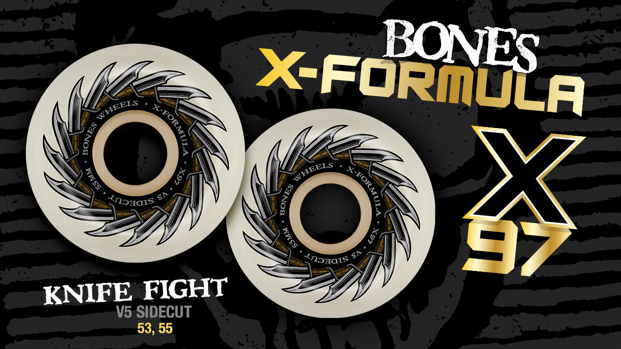 Bones X-Formula 'Knife Fight' Skateboard Wheels