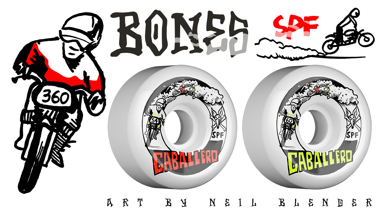BONES Wheels SPF Pro Caballero X Blender Moto Skateboard Wheel