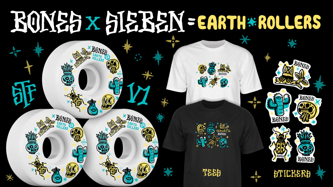 BONES Wheels X Michael Sieben - Earth Roller Wheels