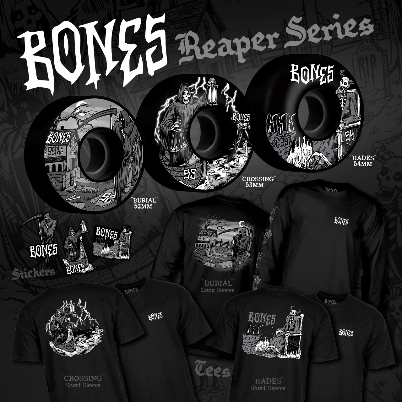 BONES WHEELS - 'Reaper' Series