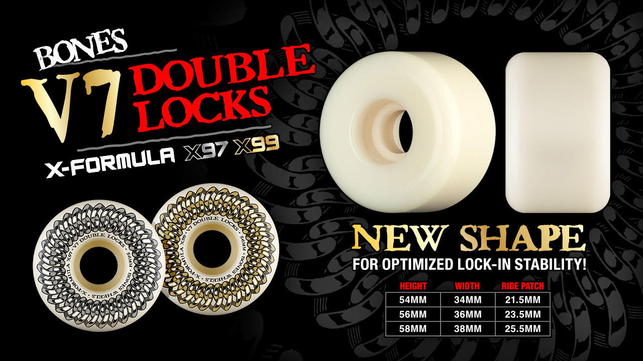 Bones Wheels V7 Double Lock Wheels