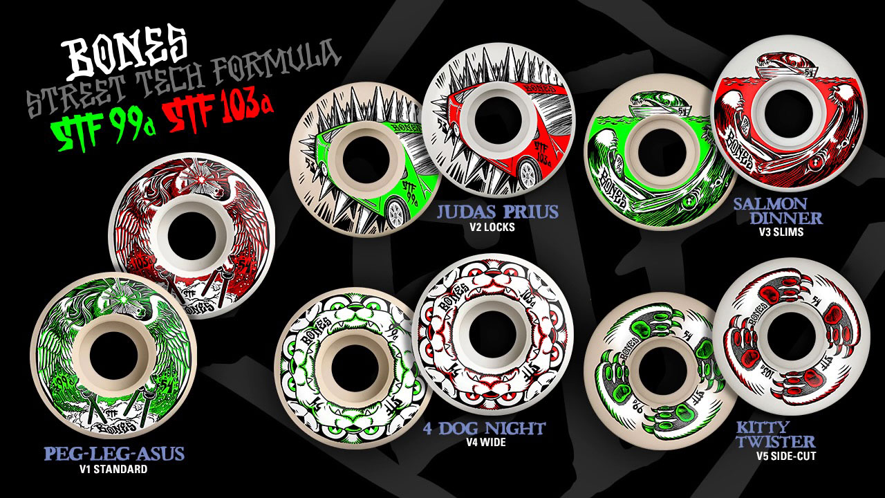 Bones Street Tech Formula Skateboard Wheels