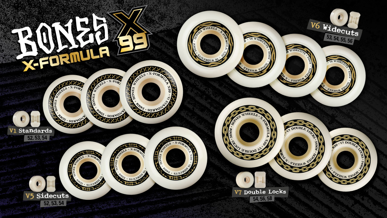 BONES WHEELS X-Formula X99 Skateboard Wheels