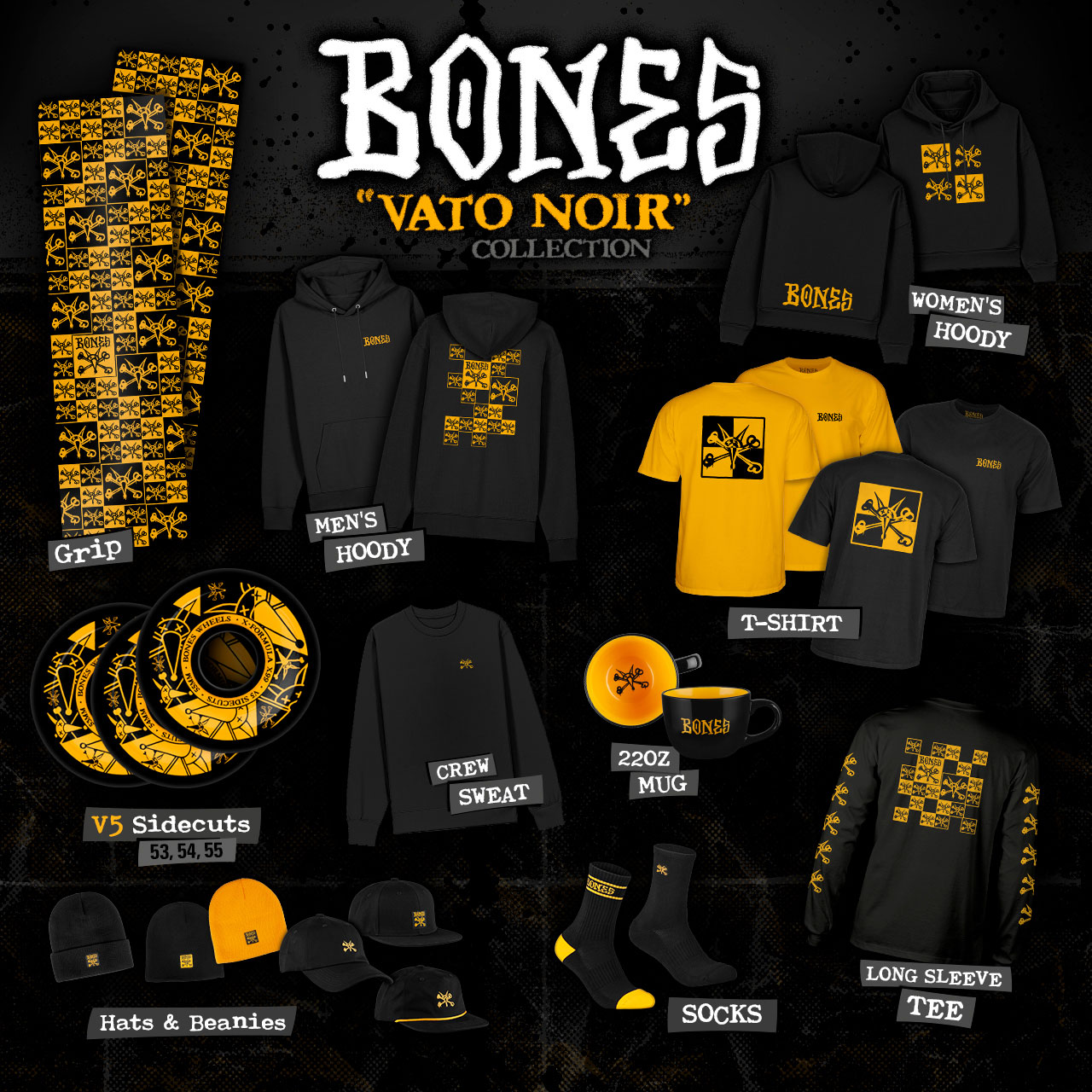 BONES WHEELS - Vato Noir Collection