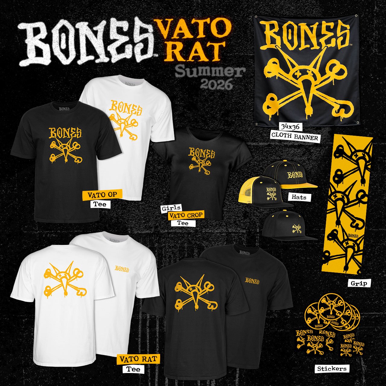 BONES WHEELS - Vato Rat Summer 2026